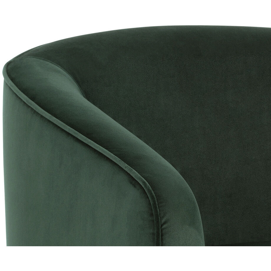 Hazel Gold / Deep Green Sky Swivel Lounge Chair, Swivel